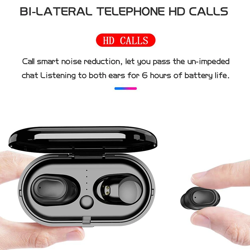VAORLO AIR2 Bluetooth наушники TWS True Беспроводные спортивные наушники 3D Стерео шумоподавление двойной микрофон водонепроницаемые мини-гарнитуры