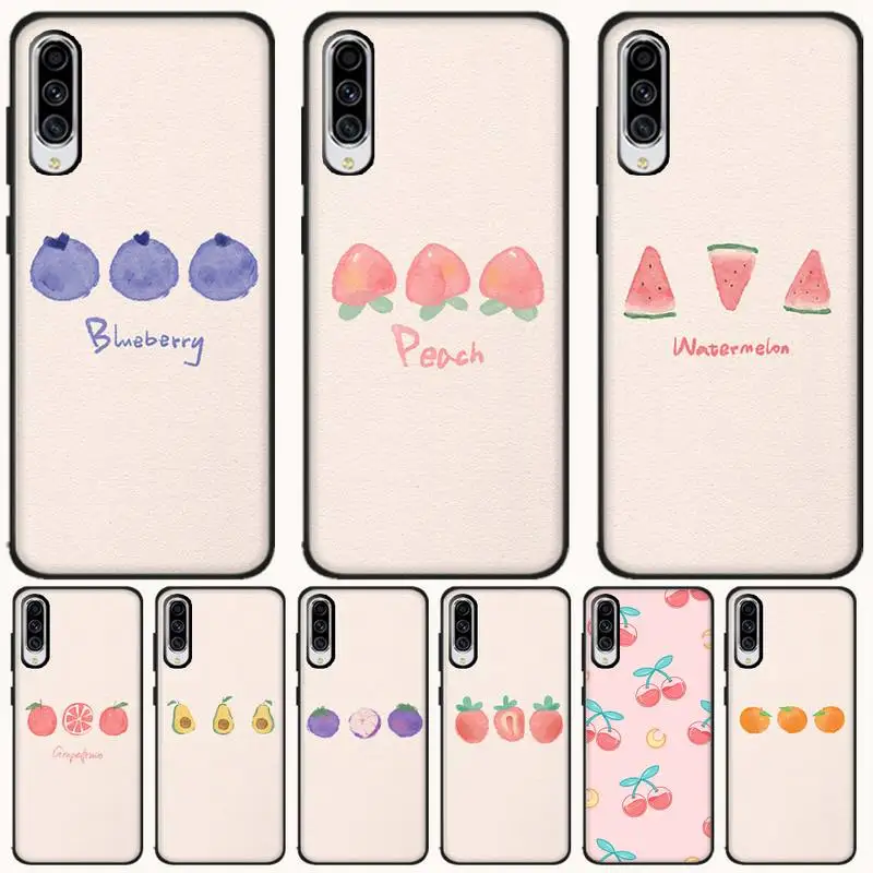 

fruit Avocado orange case coque fundas etui for samsung galaxy A10 A20 A30S A40 A50 A51 A70 A71 note 8 9 10 cases cover