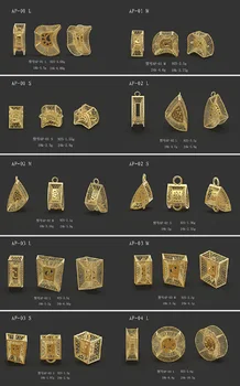 

10 pcs 3D STL pendants Wax printing services for jewelry STL file AP 01