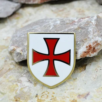 

Masonic Lapel Pins Badge Mason Freemason B47 Knight Templar Red Crossed Shield