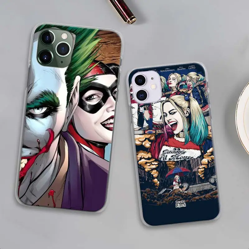 Харли Квинн Отряд Самоубийц Джокер телефонные чехлы для Apple iPhone 11 Pro Max X XR XS MAX 11 Pro 7 8 6 6s Plus 5 5S SE жесткий чехол