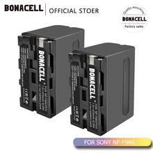Bonacell 7,2 V 8700 мА/ч, NP-F960 NP-F970 NP F960 F970 F950 Батарея для sony PLM-100 CCD-TRV35 MVC-FD91 MC1500C L50