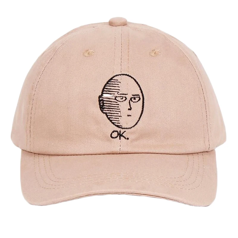 

One Punch Man Dad Hat Anime Fan Embroidery Funny Hats For Women's Men Man Snapback Adjustable Unisex Leisure Baseball Cap TBG705