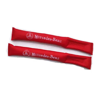 

2pcs For Mercedes Benz CLK CLA GLC E200 Car Seat Cushion Crevice Gap Stopper PU Leather Leakproof Protector car seat cover pad