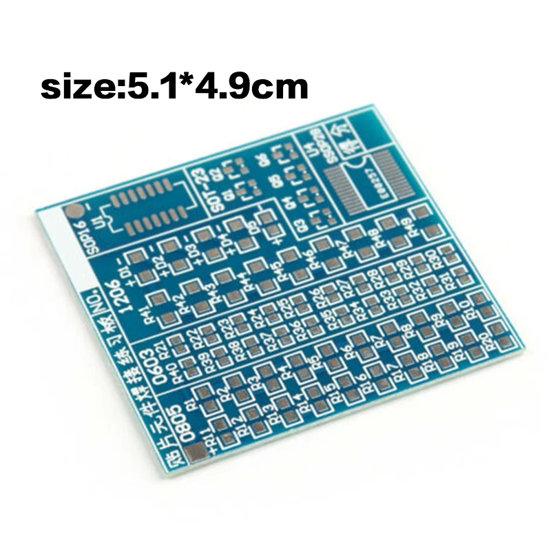 SMT SMD Component Weld Welding Practice Blue PCB Board Soldering DIY Tool Set