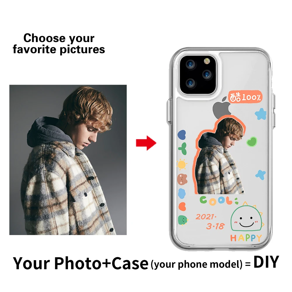 Luxury Brand With Box DIY phone case For iphone 6 7 / 8 7Plus X XS XR XSMax 11pro 12 Pro custom your photo | Мобильные телефоны и