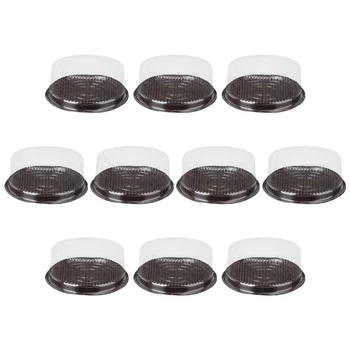 

10Pcs 8 Inch Transparent Plastic Cake Pastries Box Cupcake Muffin Dome Holders Cases Boxes Cups