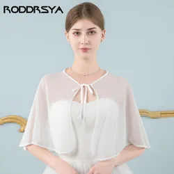 Chiffon Bridal Shawl Wrapped Top Shrug Bolero For Womens Ladies Femme Mariage Short Wedding Cover Up Jacket Party Cape Dress