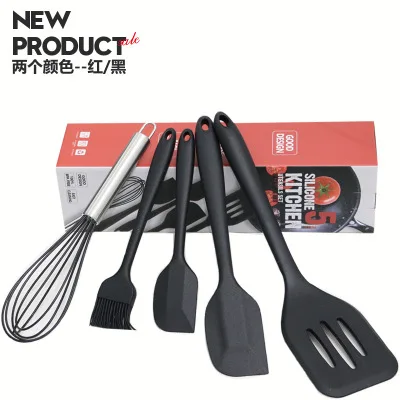 Gang Fight Edible Silicon High-temperature Resistant One-piece Non-stick Cooking Shovel Kitchen Spatula Chinese Shovel