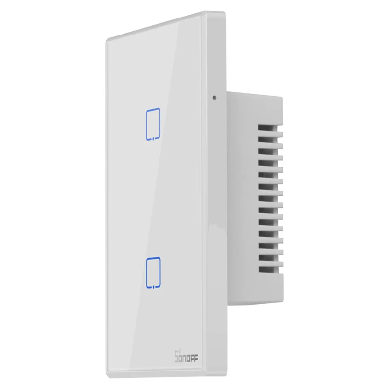 SONOFF T2US TX Smart WiFi настенный сенсорный выключатель с рамкой для умного дома Автоматизация 433 RF/Voice/APP/Touch control