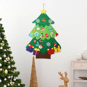 

Merry Christmas Colorful Windows Stickers Clings Elk Christmas Tree Glass Door Window Decals