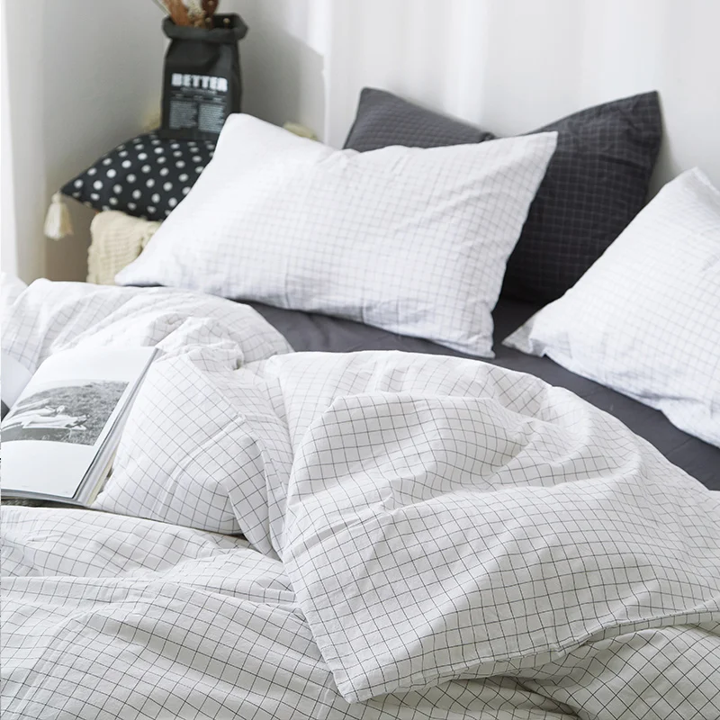 New White 100% cotton Large Waffle Standard & European Cushion cover &Pillowcase 