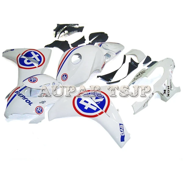 Белого и синего цвета Repsol рамы кузова для Honda CBR1000RR 2008 2009 2010 2011 CBR 1000RR 08 09 10 11 мотоциклетная нательная защита комплект капоты