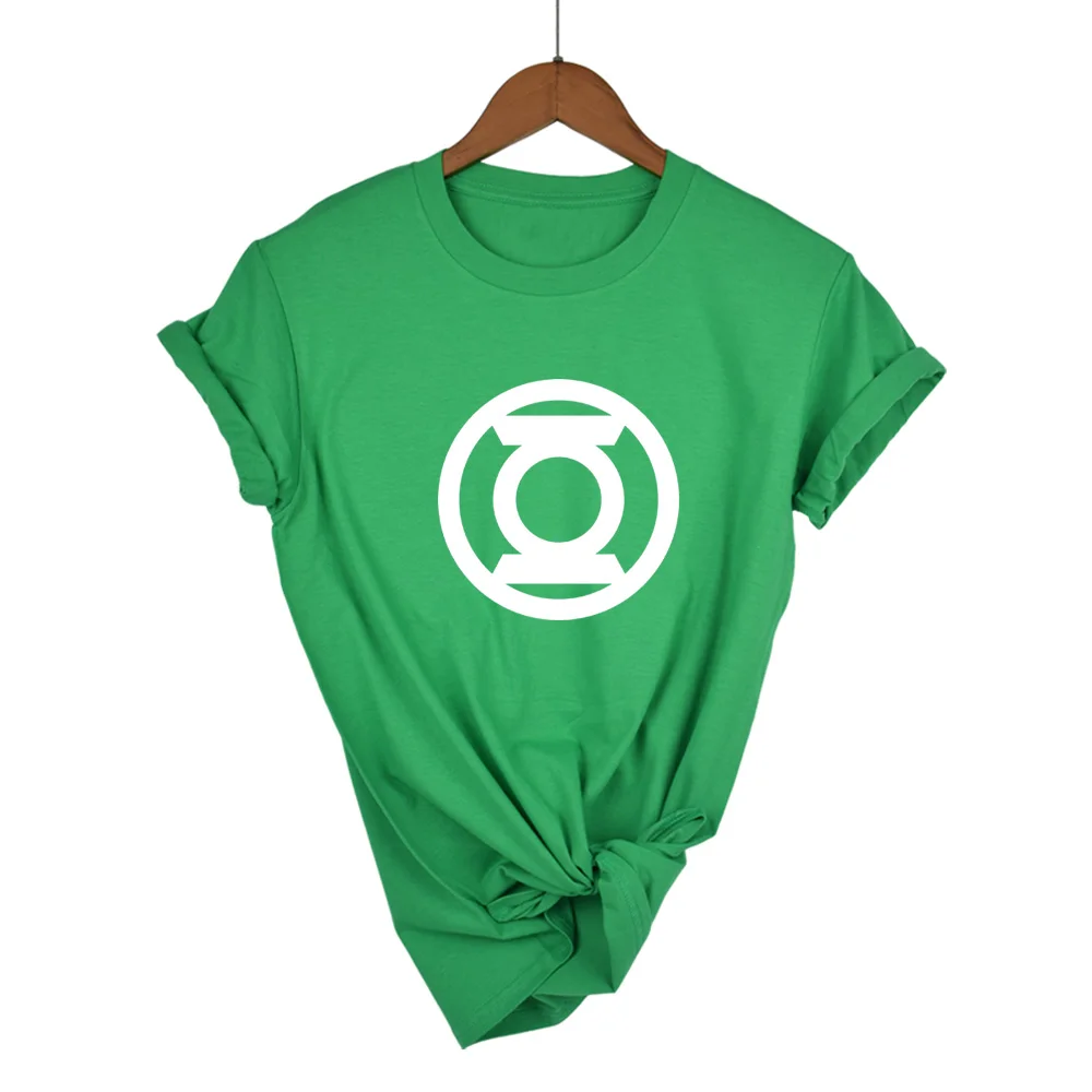 

The Big Bang Theory T-shirt Sheldon Cooper super hero green lantern the flash t shirts women geek tee tshirt