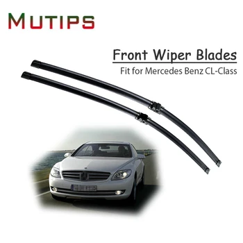 

1Set Rubber Car Front Wiper Blade Kit For Mercedes Benz CL Class W215 W216 CL 500 55 63 65 AMG Original Accessories