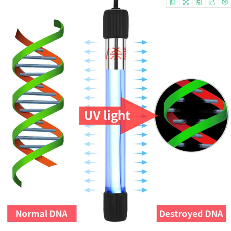 110 240 в УФ лампа для стерилизации аквариума дайвинга ультрафиолетового удаления