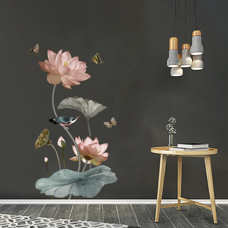 Lotus Flower Vinyl Wall Sticker FREE Delivery Australia