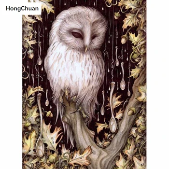 

Owl 5D Diamond Painting Full Square/Round Diamond Embroidery Handmade Rhinestone DIY Mosaic Home Decoration Mural Fast Delivery