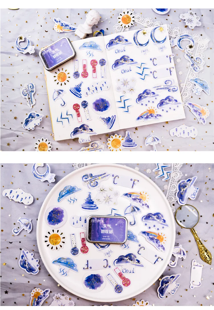 20 sets/lot Kawaii Stationery Stickers Star series Hot stamping Decorative Mobile Stickers Scrapbooking DIY Craft Sticker