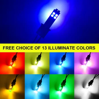 

Multi-Color Lights 168 T10 W/RF Remote Control For Car Parking Lights Colorful