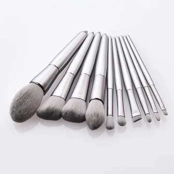 

Perfeclan 10pcs Makeup Brushes Brush Blending Face Powder Blush Concealers Eye Shadows Make Up Brushes Kits with Bag