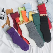 10 пар, хлопковые носки, повседневные носки, Корейская версия, яркие цвета, флуоресцентные груды носков, женские