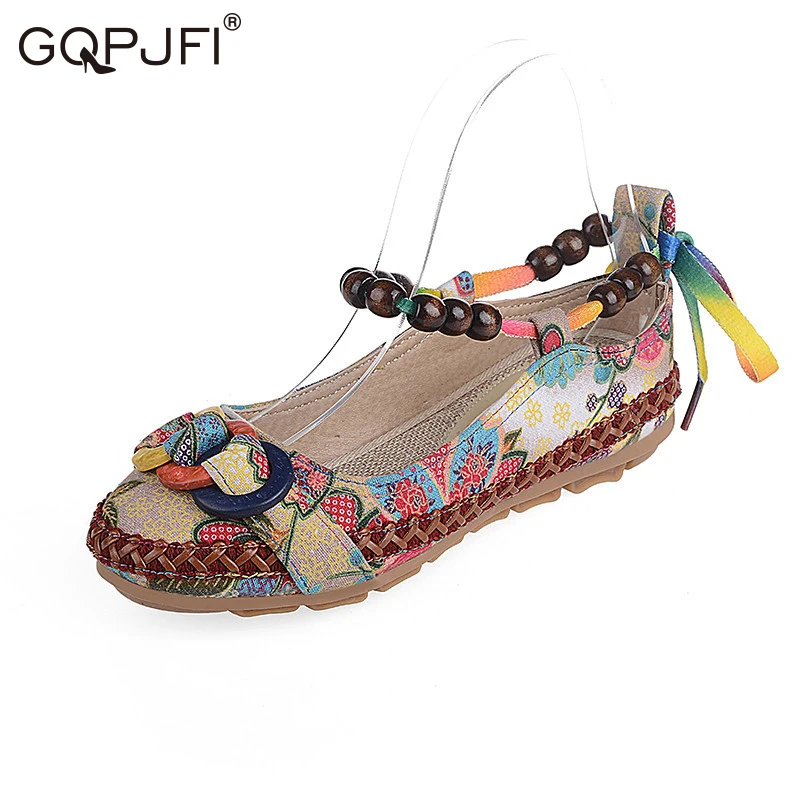 

GQPJFI Loafers Folk-custom Embroidered Shoes 2020 New Canvas Fisherman Shoes Fashion Breathable Flat Shoes Non-slip Women's Shoe
