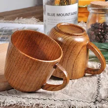 Японская деревянная чашка ручной работы, примитивная натуральная ель, деревянная чашка для завтрака, пива, молока, напитков, чашка зеленого чая, бутылка для воды