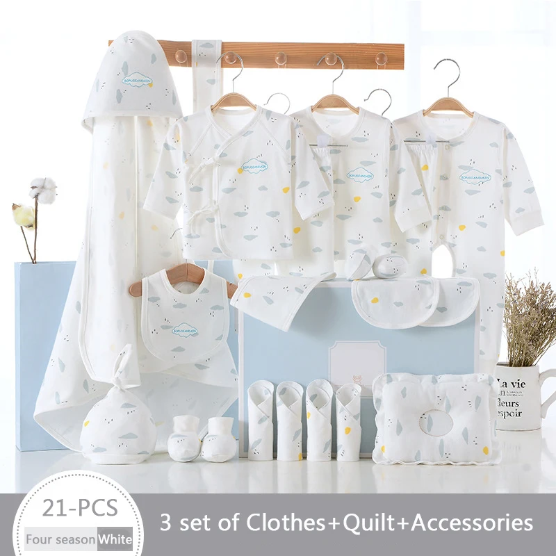 

Newborn Unisex Baby Clothing Set 100%Cotton Soft Infant Clothes Baby Romper Jumpsuit Underwear Clothes Suit Baby Shower Gift