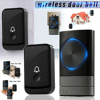 

Spot Wireless Doorbell Long Distance Volume Adjustable Waterproof for Home Office VJ-Drop
