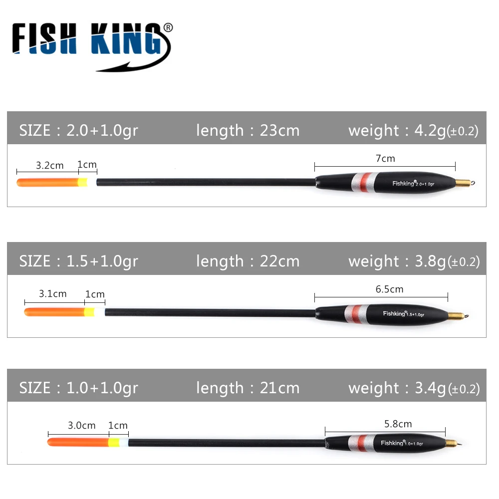 Рыбы Король 3 шт./упак. Баргузинский пихты Float 1 0 + 0g/1 5 0/2 0g из бальзового дерева