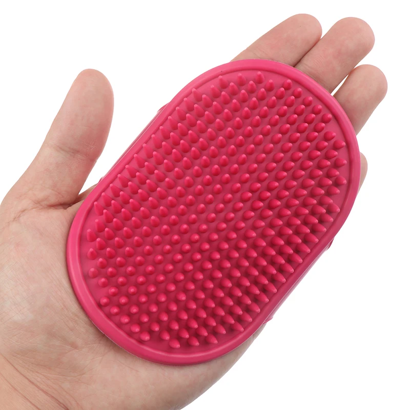1 peine de policarbonato para perros, cepillo de baño de gato, guante de goma, cuidado del pelo, masaje de piel, Mit, ducha de mascotas, cepillo para perros