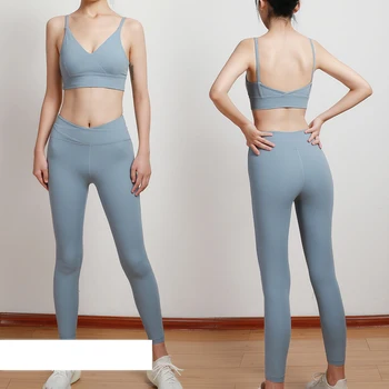 

Female Fitness Suit Women Tracksuit Sport Wear Yoga Set Gym Push UP Bra+ Workout Leggings Suits Sportswear Running Women Set