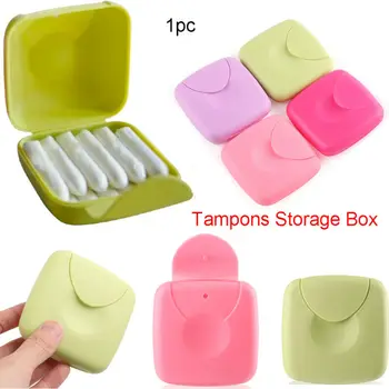 

Hygienic ob tampon box, tampon storage box, travel portable box（Random Color）