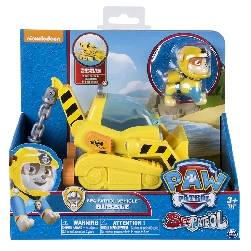 Оригинальный Paw Patrol фигурка игрушка Морской патруль корабль большой