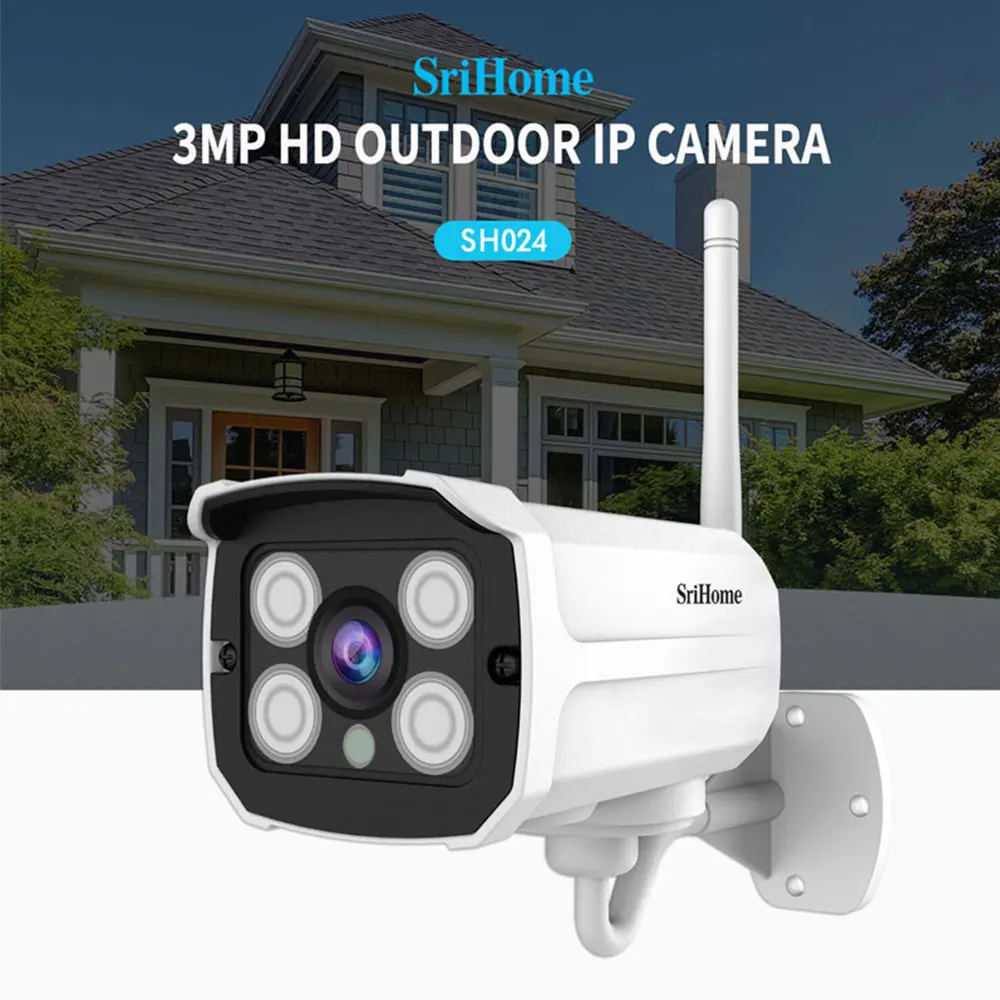  Sricam Outdoor 4/9CH IP Camera Kit Waterproof HD 3.0MP Surveillance CCTV ONVIF Bullet Wifi Camera W - 33036382370