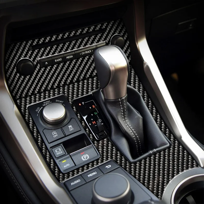 Nterior Автомобильная консоль Панель рамка крышка наклейка s черный углеродное волокно наклейка для Lexus NX200 200T 300H