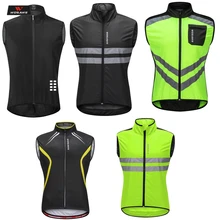 WOSAWE Chaleco de seguridad para motocicleta Chaleco de alta visibilidad Gilet ropa Moto Motocross ciclismo carrera nocturna todoterreno