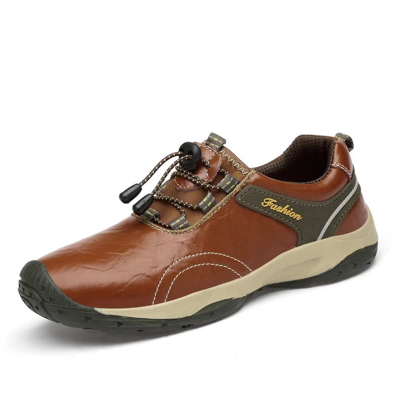 

Outdoor Trekking Shoes Men Waterproof Hiking Shoes Mountain Boots Genuine Leather Woodland Hunting Tactical Walking Shoes 39-44