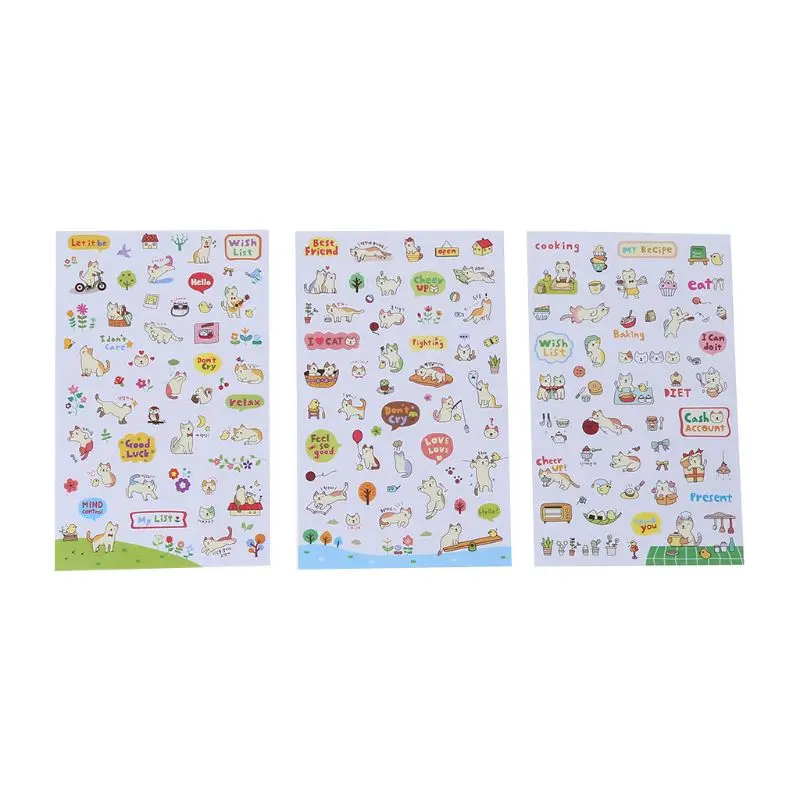 

1Pc Korean Cute Funny Cartoon Stickers Diary Scrapbook Calendar Label Decoration