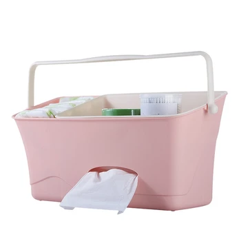 

Bed Hanging Storage Box Baby Diaper Nappy Organizer Cot Organizer Newborn Toy Feeding Bottle Storage Bag for Crib Bedding Set Pi
