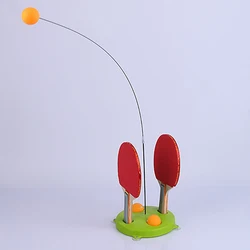 Household Indoor Suction Cup Base Table Tennis Exercise Device Elastic Flexible Shaft Self-Training Single Pingpong Practice