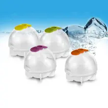 4 pcs small size White transparent silicone DIY mini ice hockey round ice hockey maker summer hot sale