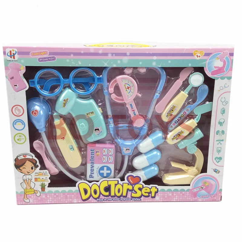 

Plastic Model Doctor Toy Play House CHILDREN'S Toy Doctor Brain Scan Handset Thermometer Props Game