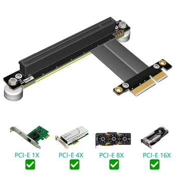 

PCI-Express Extension Cable 16X to 4X 90 Degree Right Angle Flexible Cable Adapter Board High-quality Office Supplies