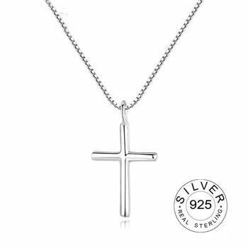 

Brand Classic Cross Silver Charms Necklaces & Pendants High Quality Women Sterling Silver 925 Cross Pendant Fine Jewelry