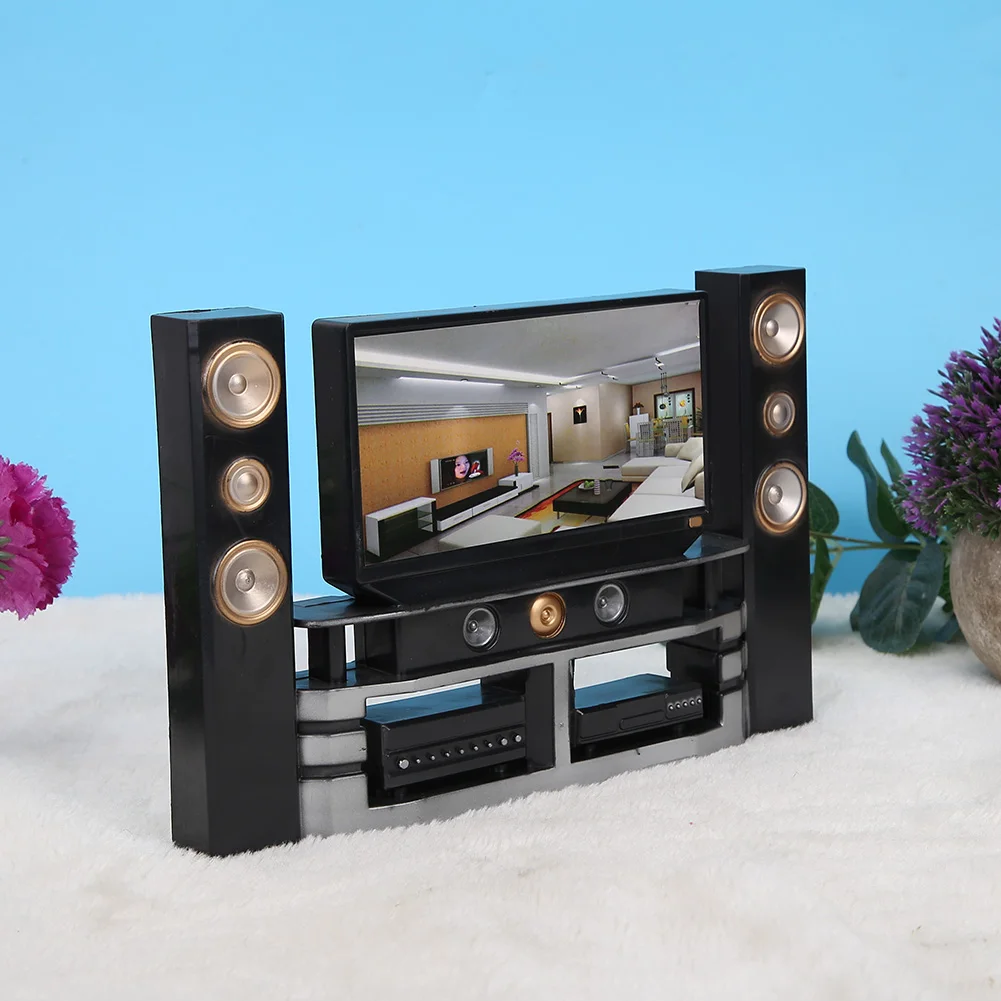 Детская игрушка 20,5 см мини Hi-Fi 1:6 домашний кинотеатр набор комбо для кукольного дома аксессуары прибор детский подарок