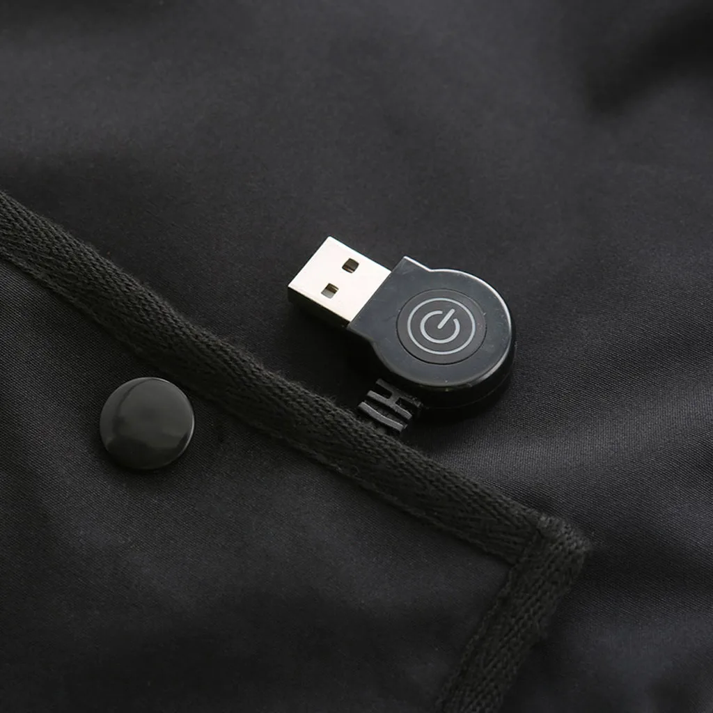 Зимний уличный Спортивный Электрический usb-нагревательный жилет, зимняя гибкая электрическая термо-моющаяся одежда для жилета без рукавов