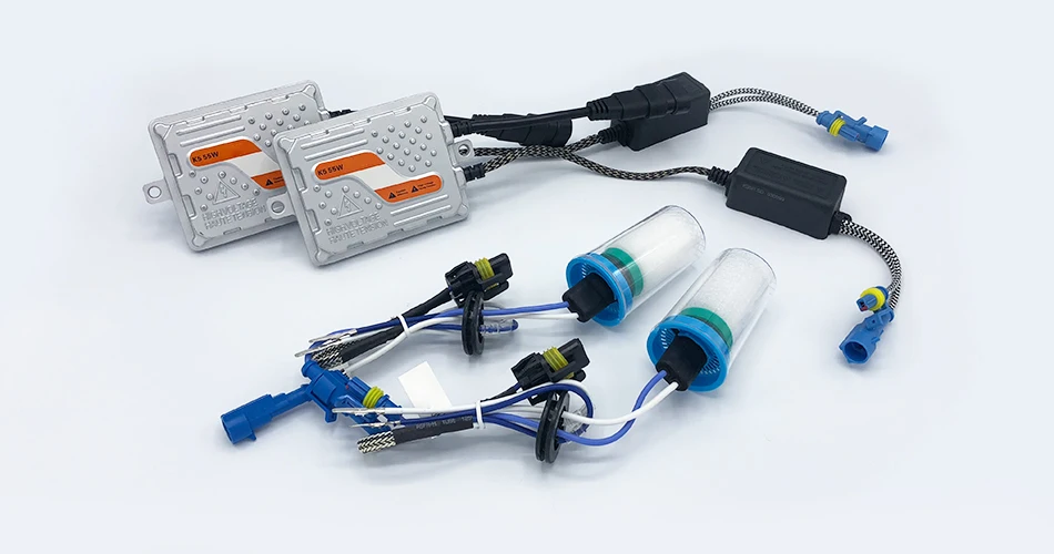 JGAUT HID Xenon комплект AC 55 Вт Автомобильная фара Быстрый старт H1 H4 H7 H3 9012 H11 9005 9006 балластная лампа 3000k 4300K 5500K 6000K 8000 k