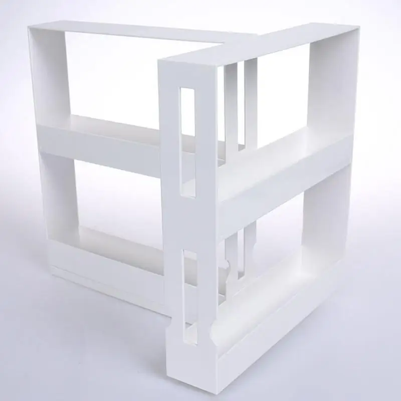 

Multifunction Rotating Jars Spice Rack Bottle Storage White PP Cabinet Kitchen Storage Rack Holder Kitchen Organizer